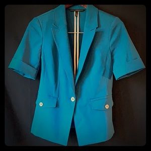 White House Black Market Teal Short Sleeve Blazer